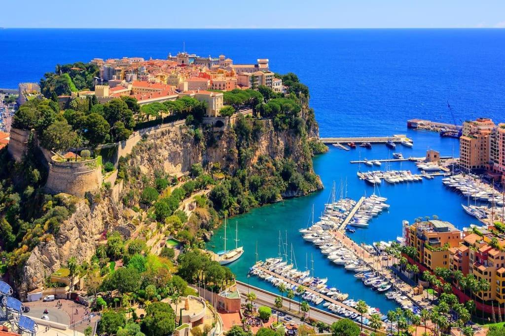 Luxueux Studio Neuf - Frontiere Monaco - Piscine - Parking Prive Exterior foto